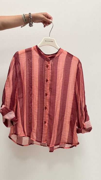 Camicia Riga salmone India  HaveOne Art.CSV-Q422
