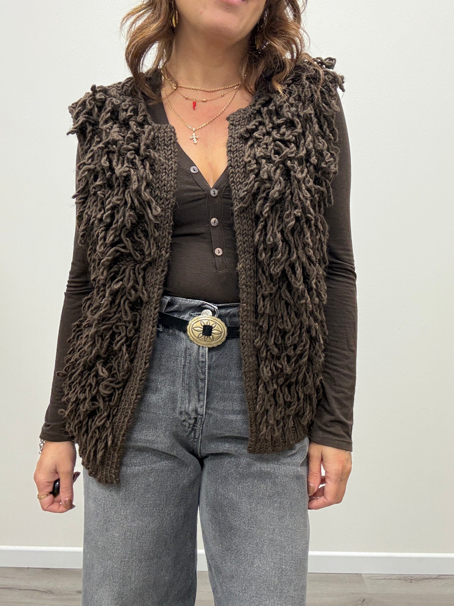 Maglia Serafino moro cashmire Haveone