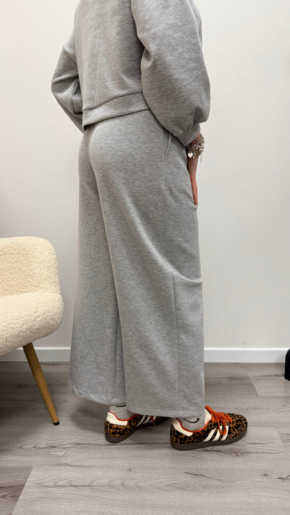 Pantaloni ovetto scuba  grigio Haveone