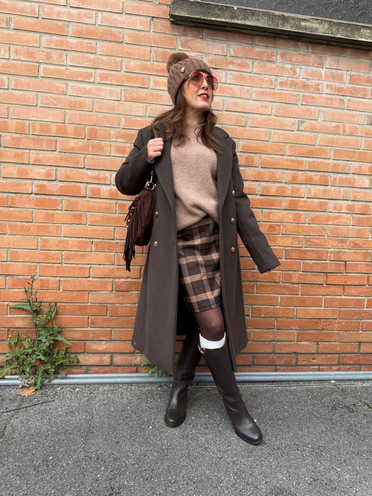 Cappotto Doppio Petto Moro Susy Mix