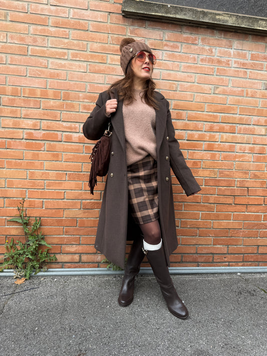 Cappotto Doppio Petto Moro Susy Mix