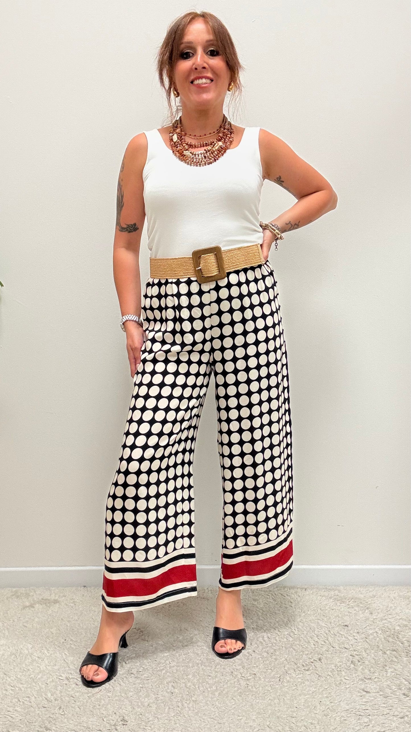 Pantaloni palazzo crop Haveone