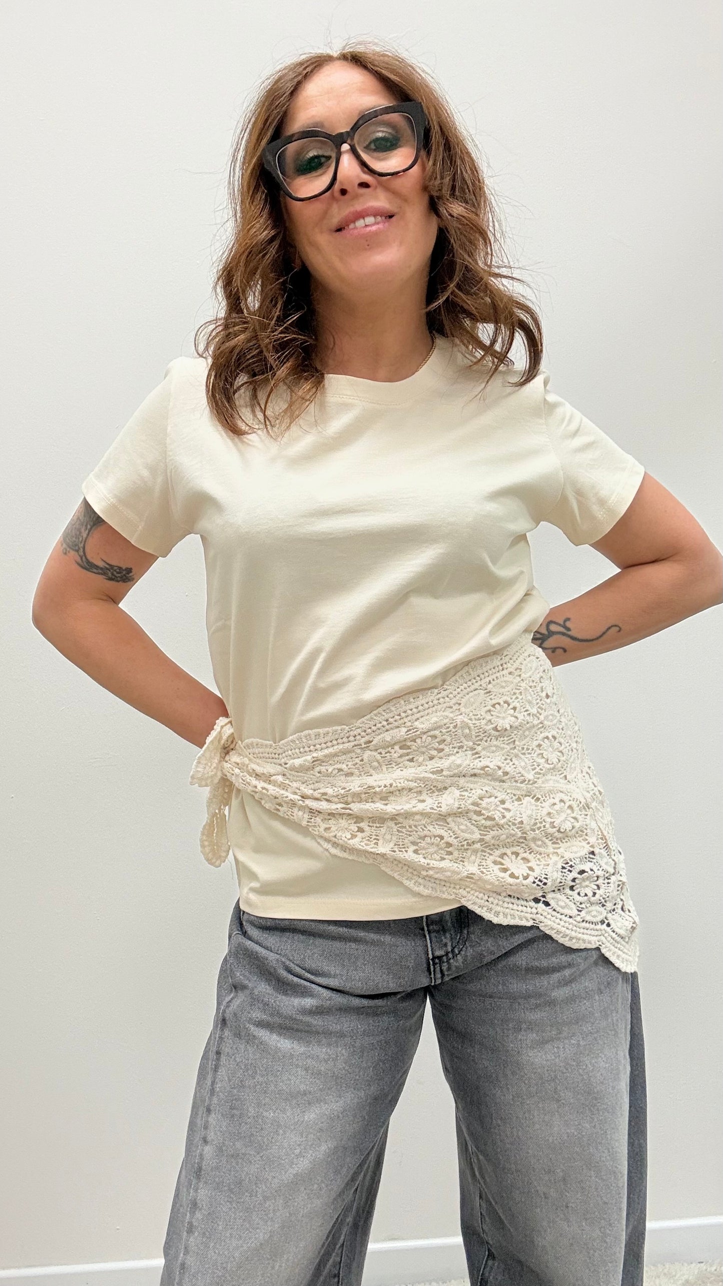 T-shirt regular fit Susy Mix burro