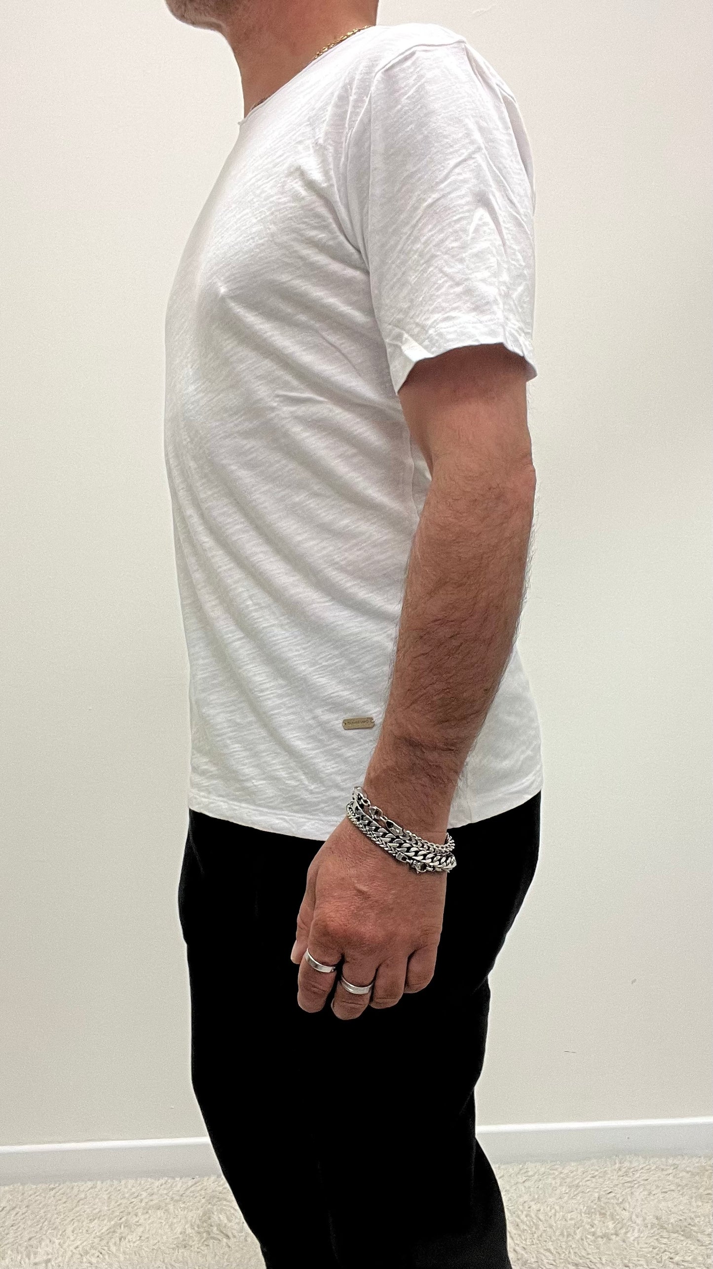 T-Shirt Bianco Mélange Gianni Lupo