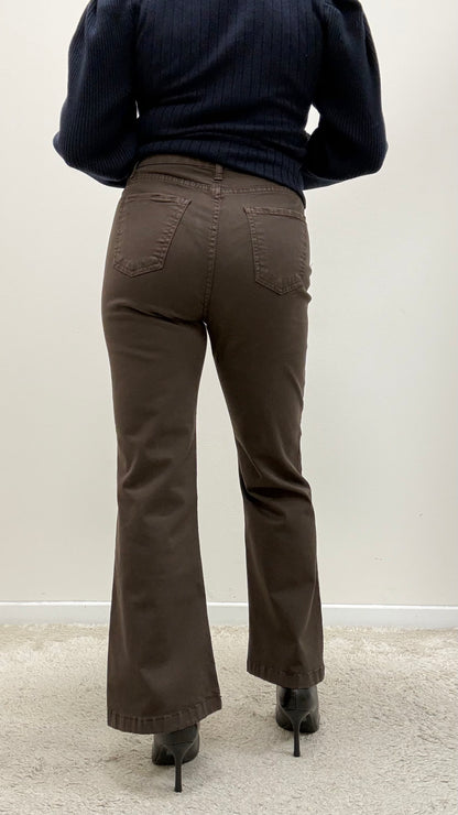 Pantaloni a trombetta Extasy moro