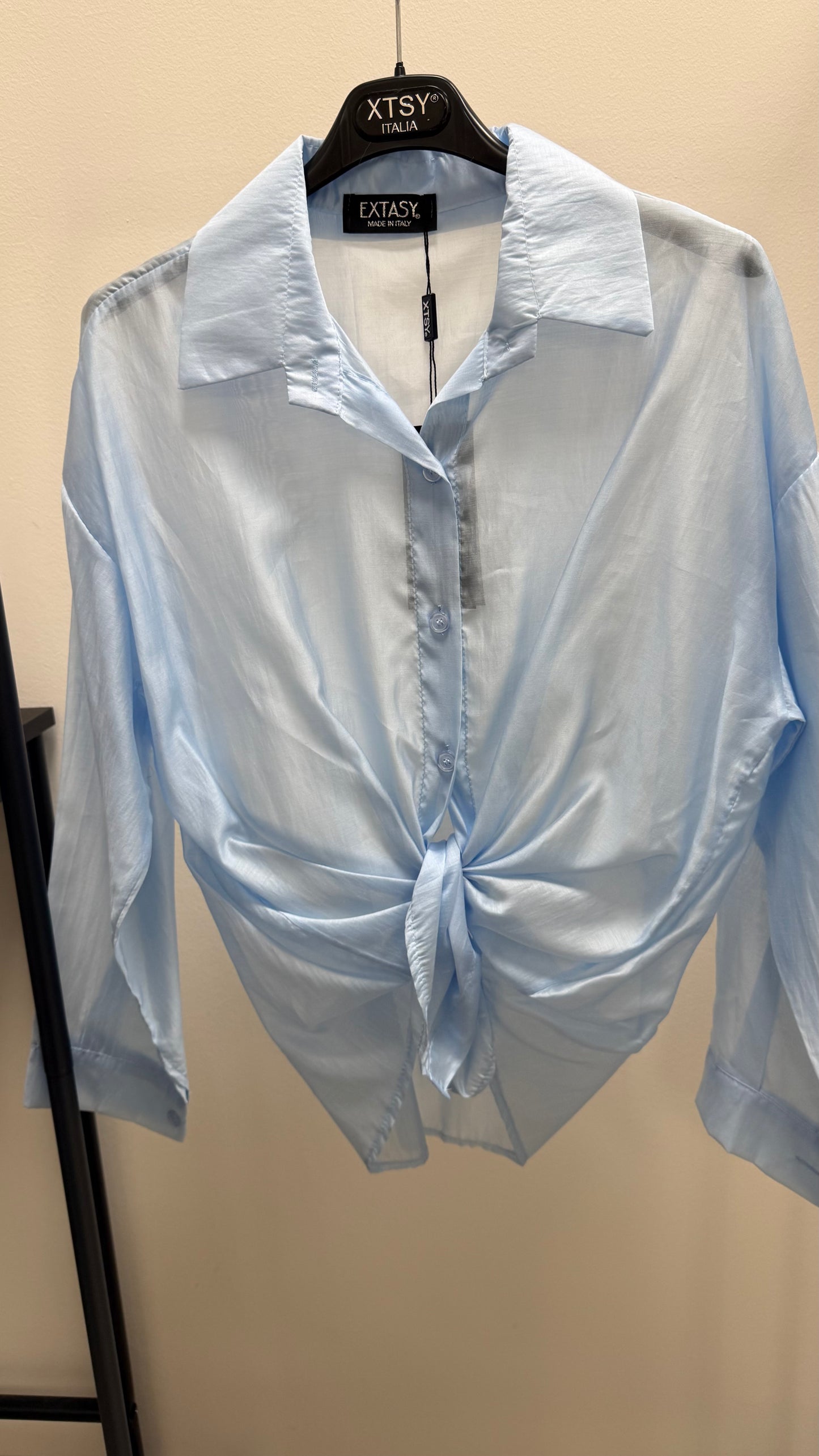 Camicia  nodo Extasy azzurro