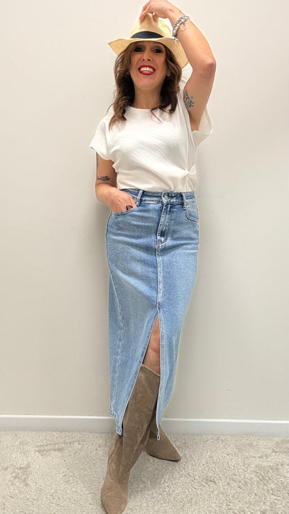 Gonna in jeans con spacco Extasy
