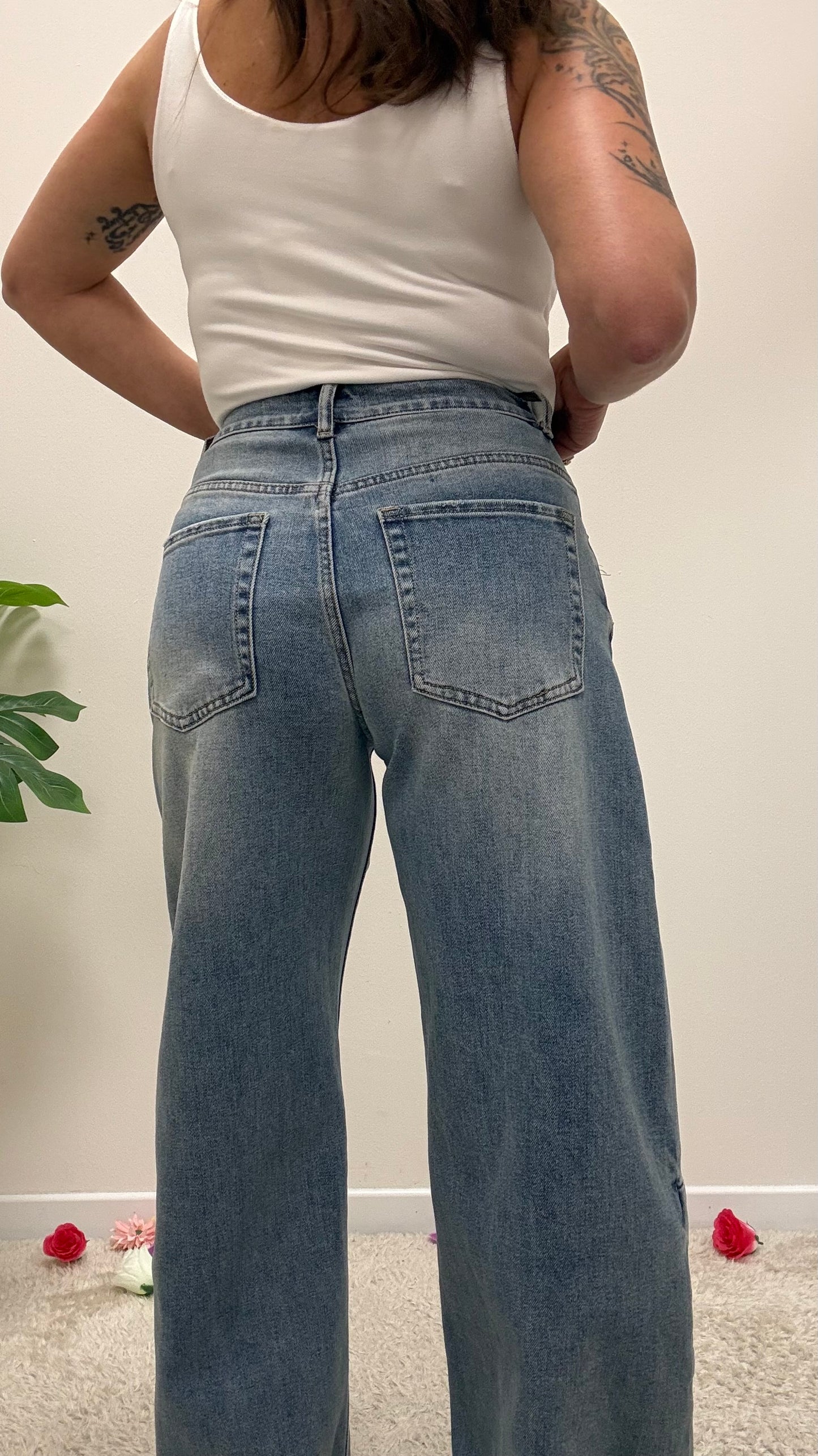 Jeans barrell baloon blu medio Extasy