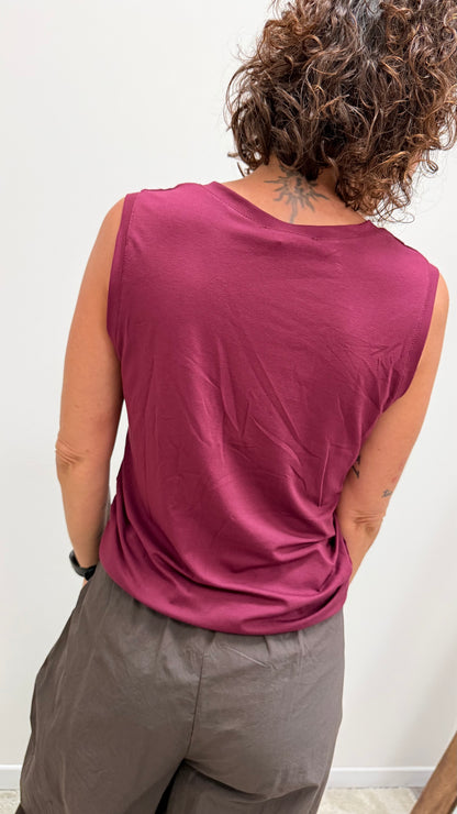 Canotta basic Extasy vino