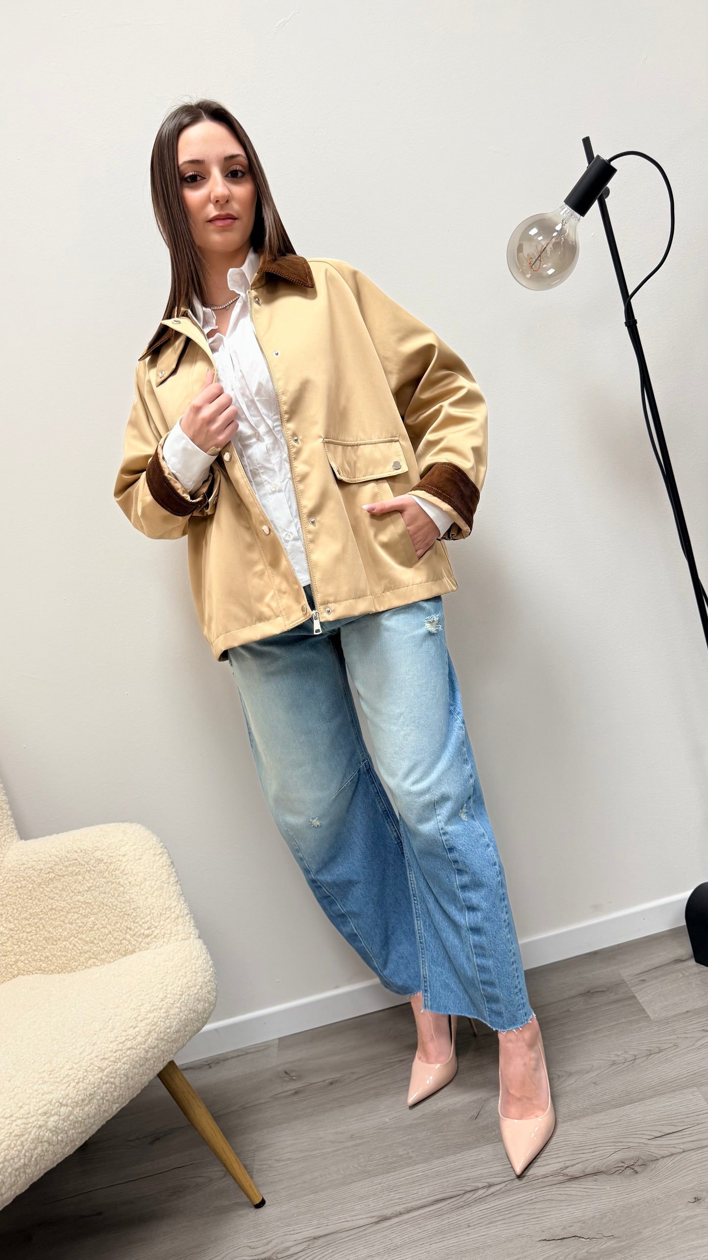 Trench “Barbour” sabbia Haveone