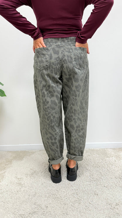 Pantalone Balloon Maculato grigio Susy Mix