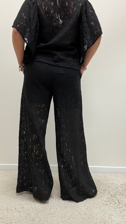 Pantalone Pizzo Nero Susy Mix