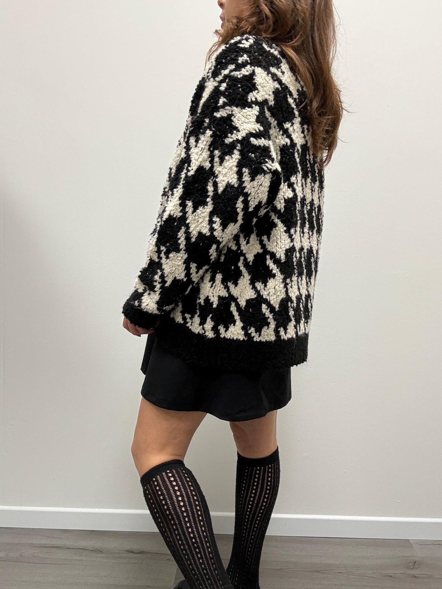 Cardigan pied de poule Susy Mix