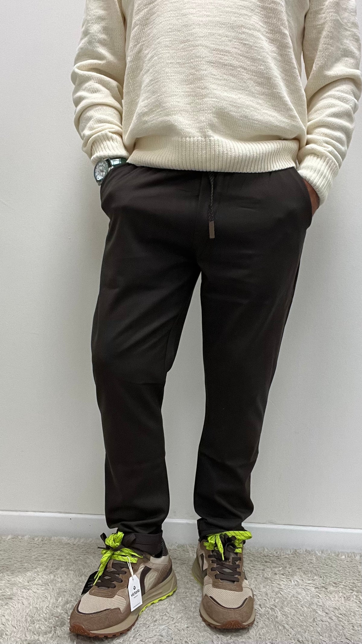 Pantalaccio Mod. Leonard Gianni Lupo Caffè Art.GL5107BD
