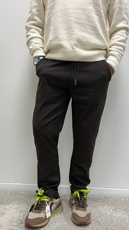 Pantalaccio Mod. Leonard Gianni Lupo Caffè Art.GL5107BD