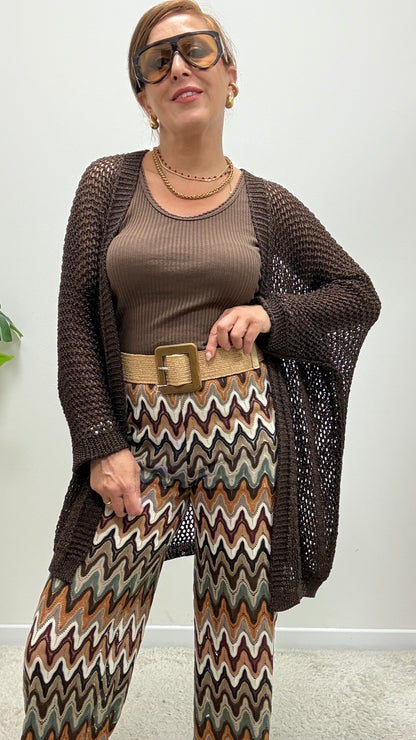 Cardigan traforato Moro Extasy