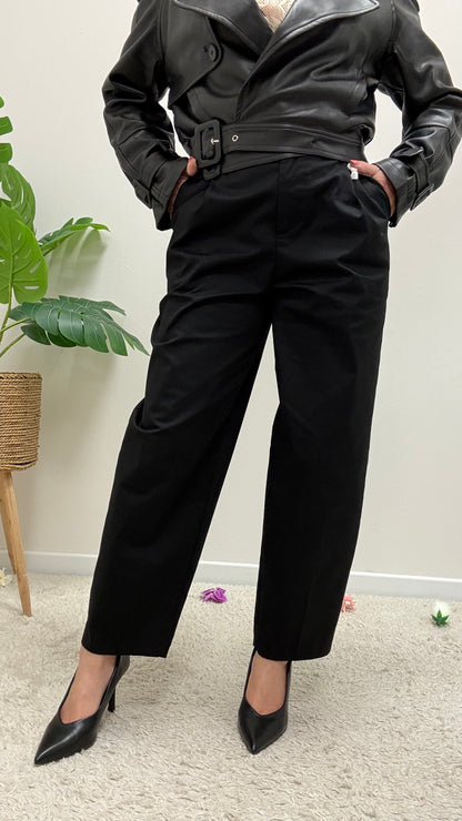 Susy Mix Pantalone Carrot Nero
