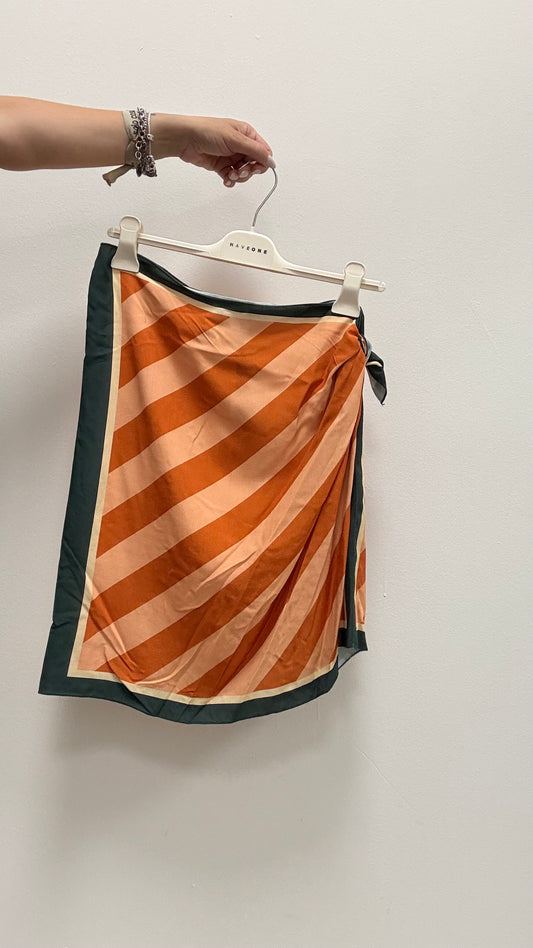 Gonna Pareo Corta riga arancio chiaro scuro HaveOne Art.GVS-Q271