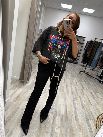 Jeans boot cut nero Susy Mix