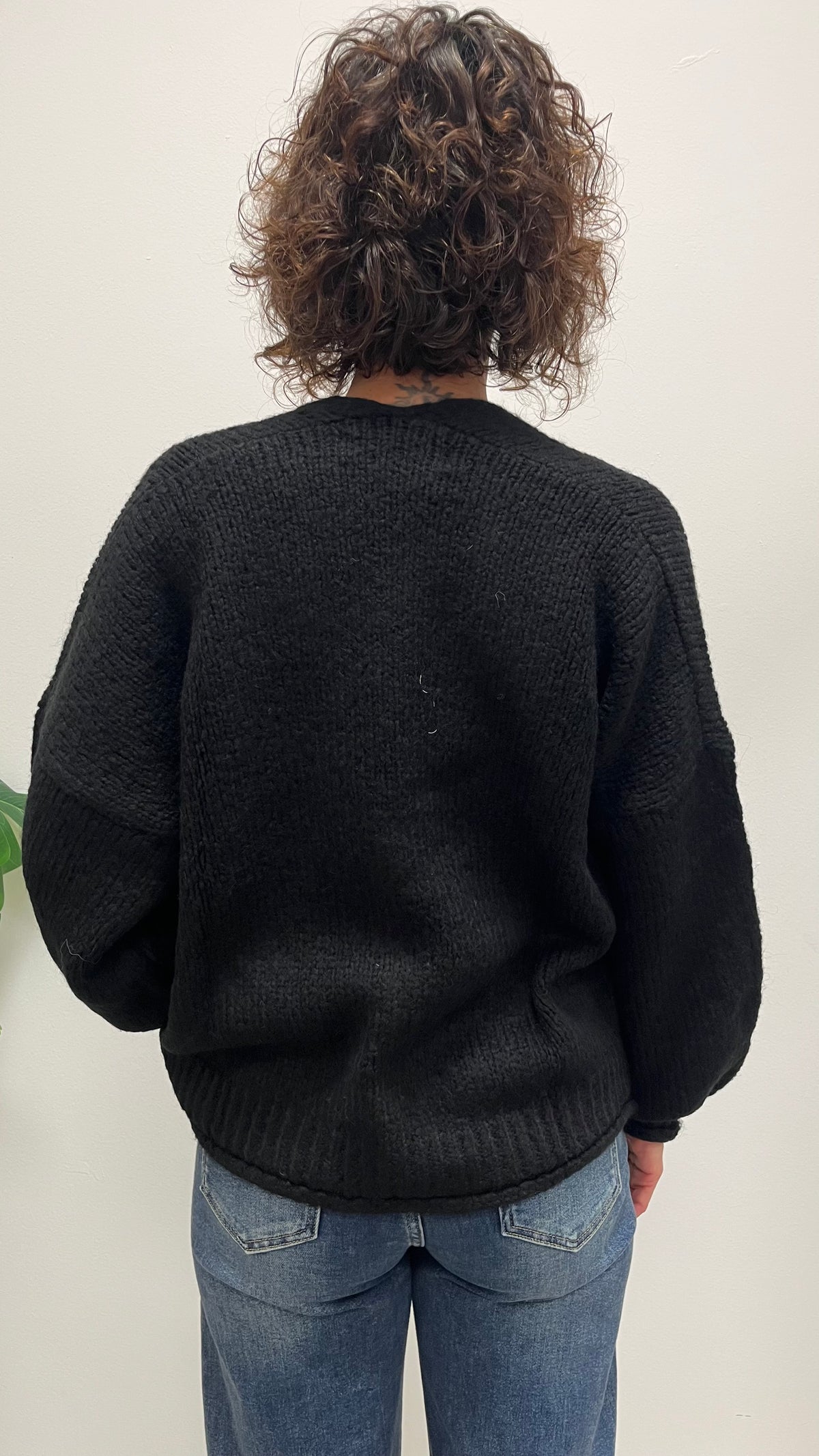 Cardigan Tre Bottoni HaveOne Nero Art.JIT-P020
