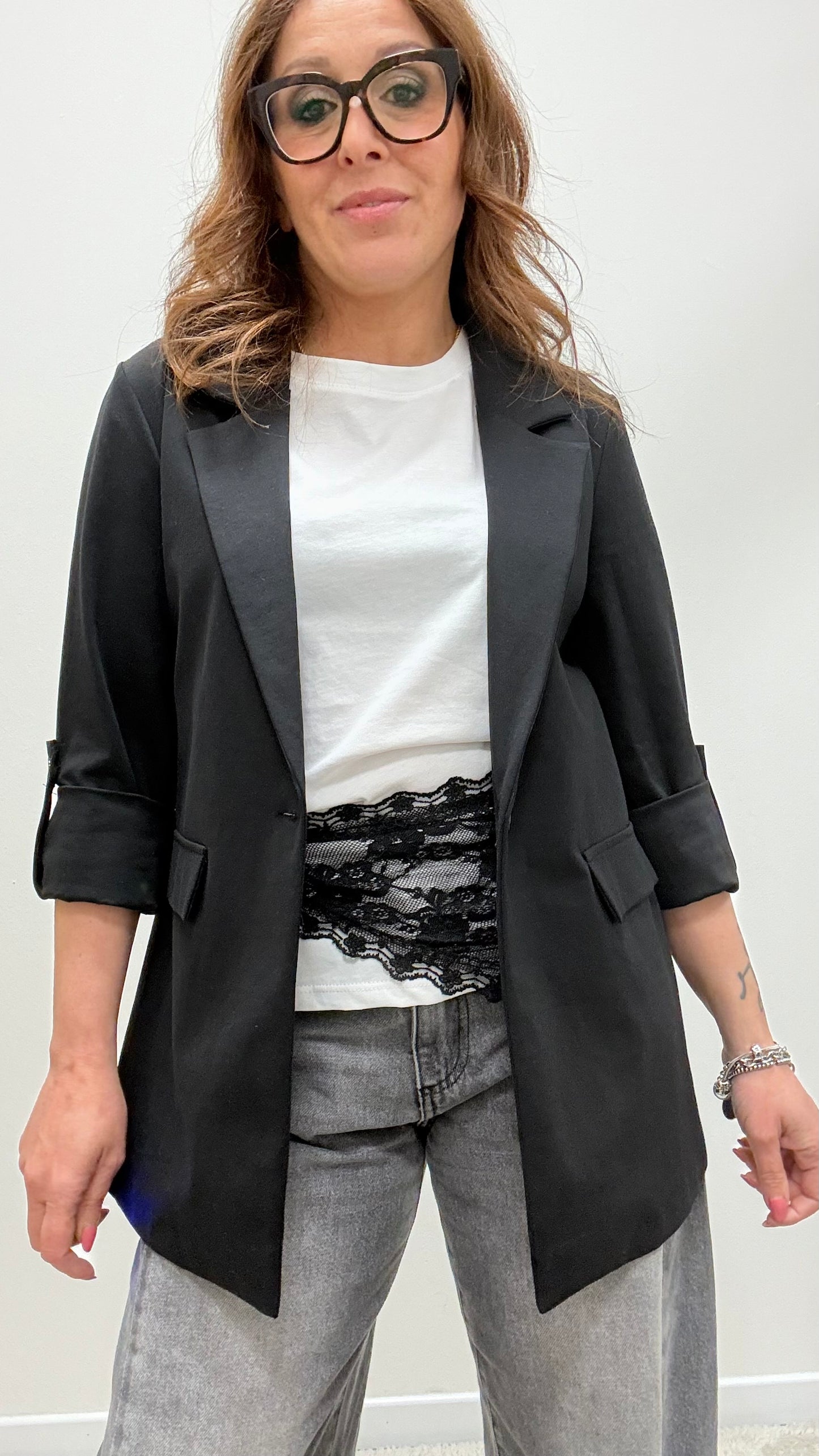 Giacca punto Milano sfiancata Extasy