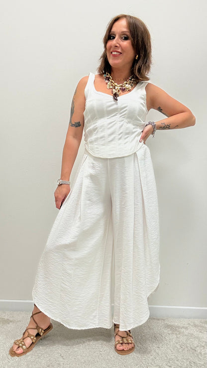 Top canotta bustier Haveone bianco