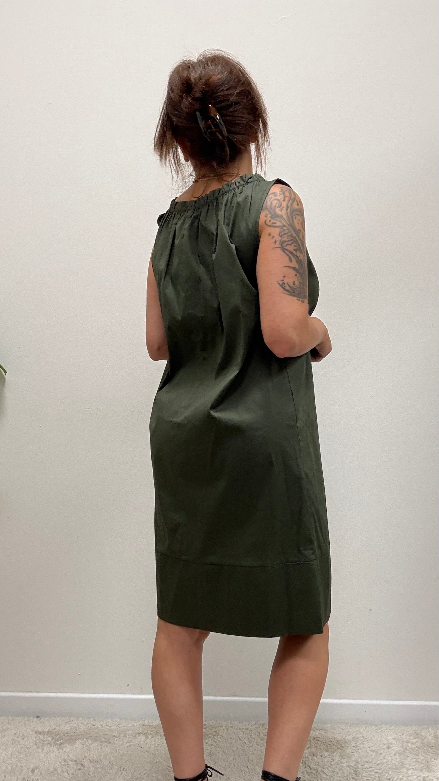 Abito dritto verde bosco Extasy