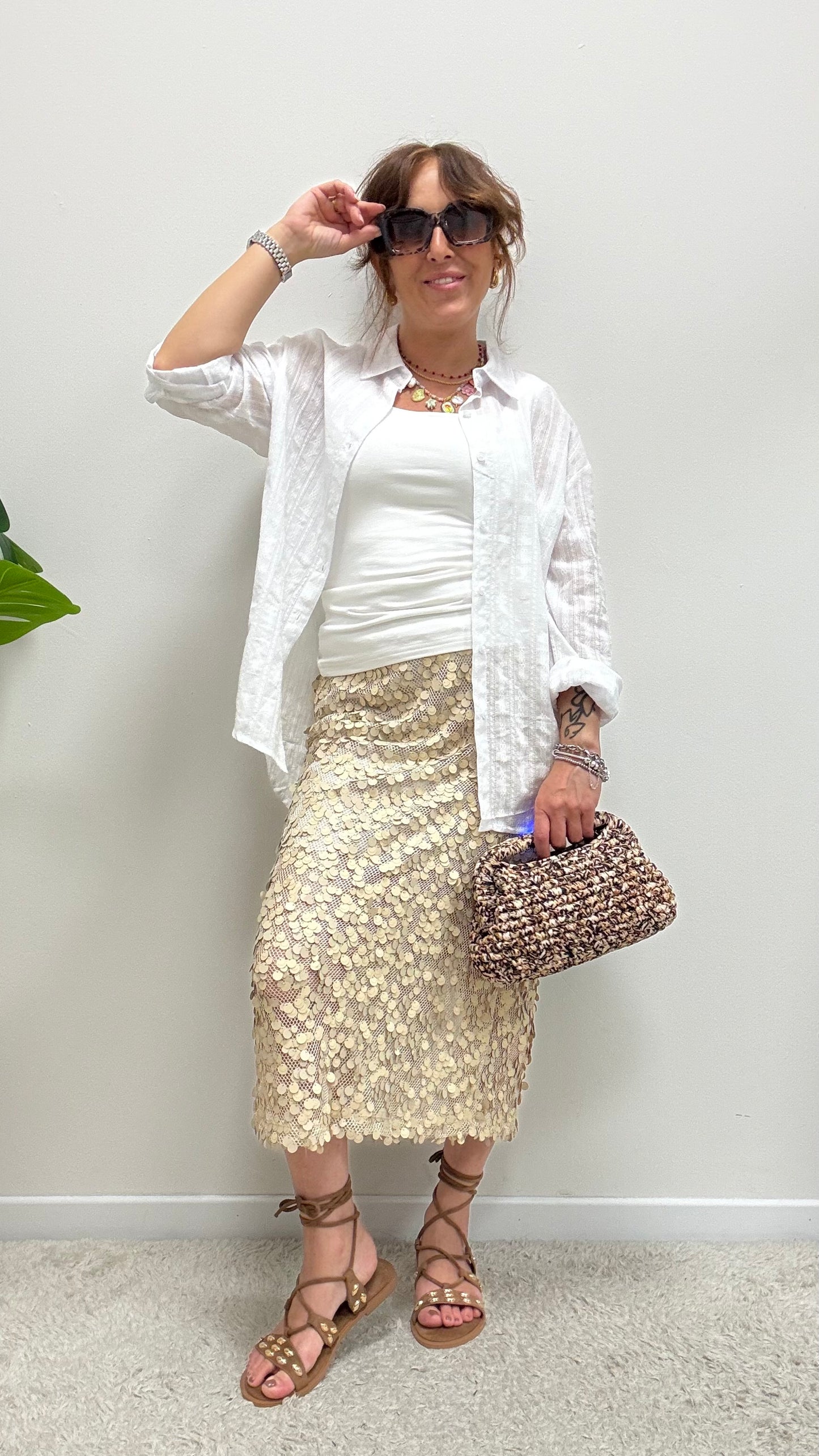 Camicia tessuto lavorato Extasy