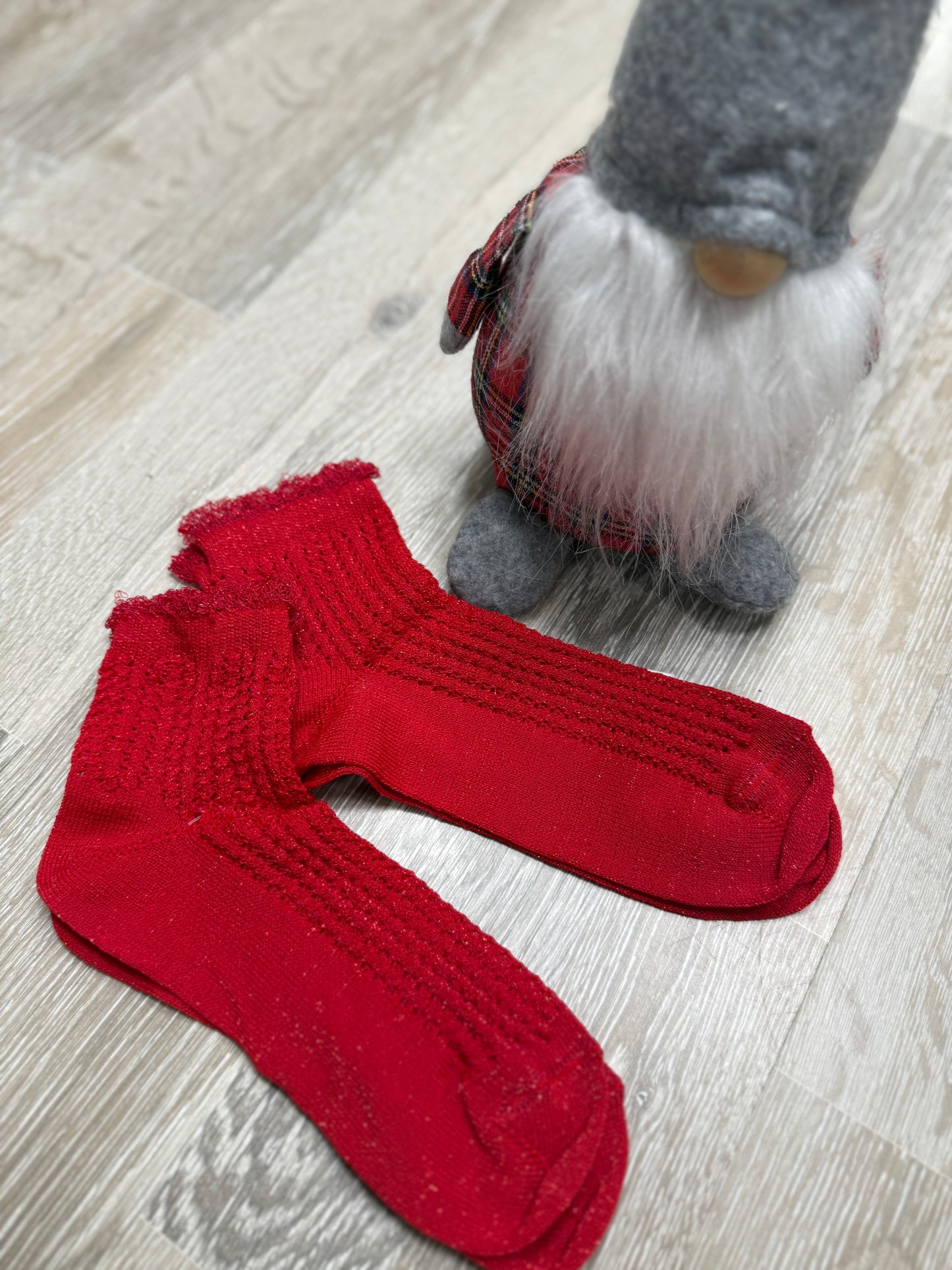 Calzini Natale rossi lurex Susy Mix