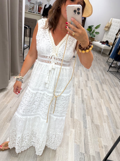 Abito pizzo a balze Susy Mix