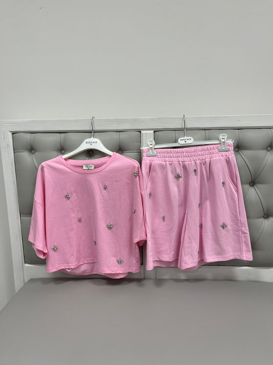 Susy Mix Completo con Strass Rosa