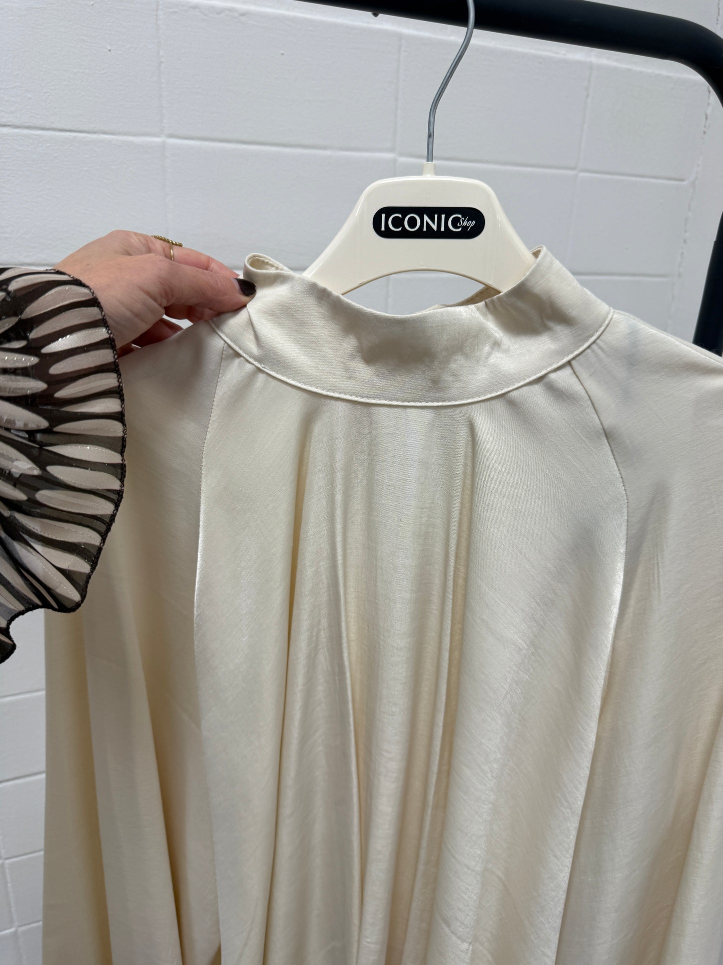 Camicia blusa raso burro please