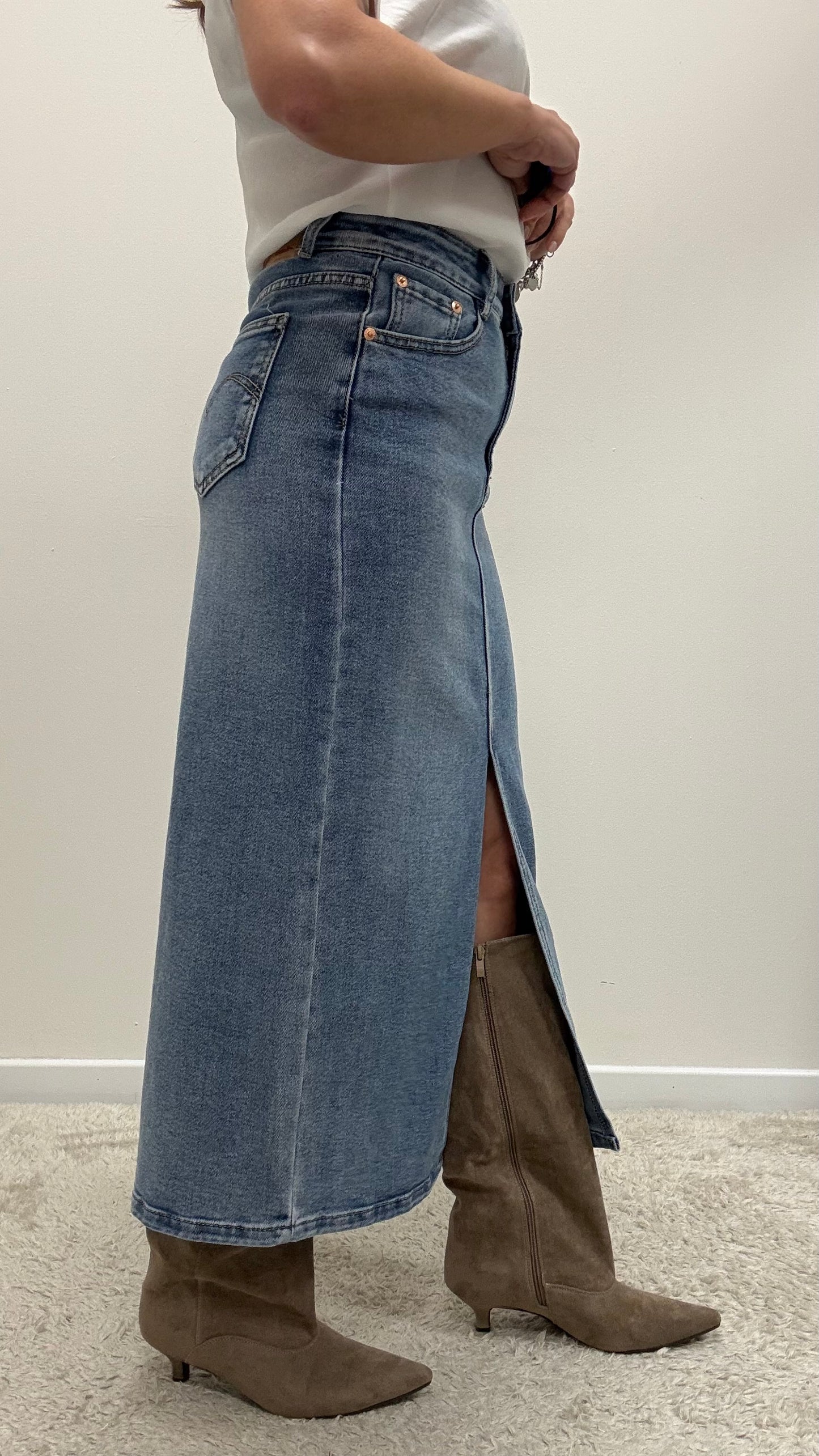 Gonna in jeans con spacco Extasy