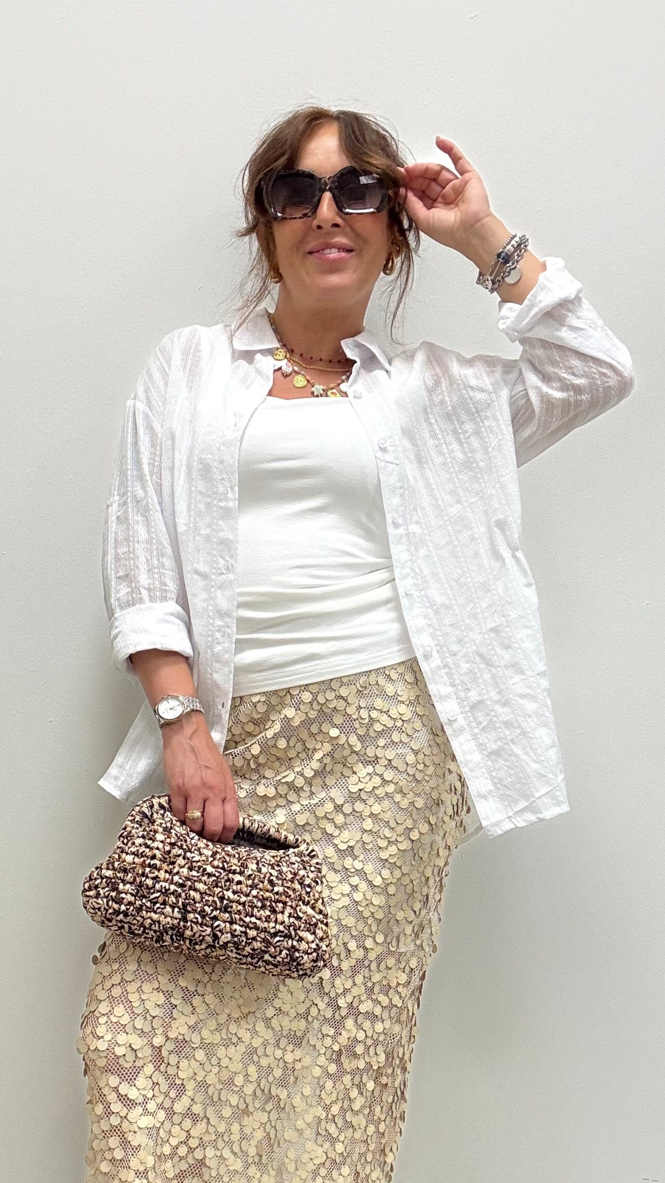 Camicia tessuto lavorato Extasy