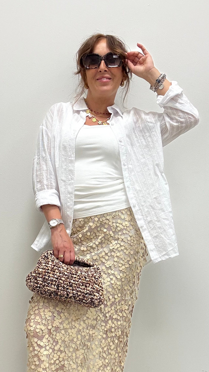 Camicia tessuto lavorato Extasy