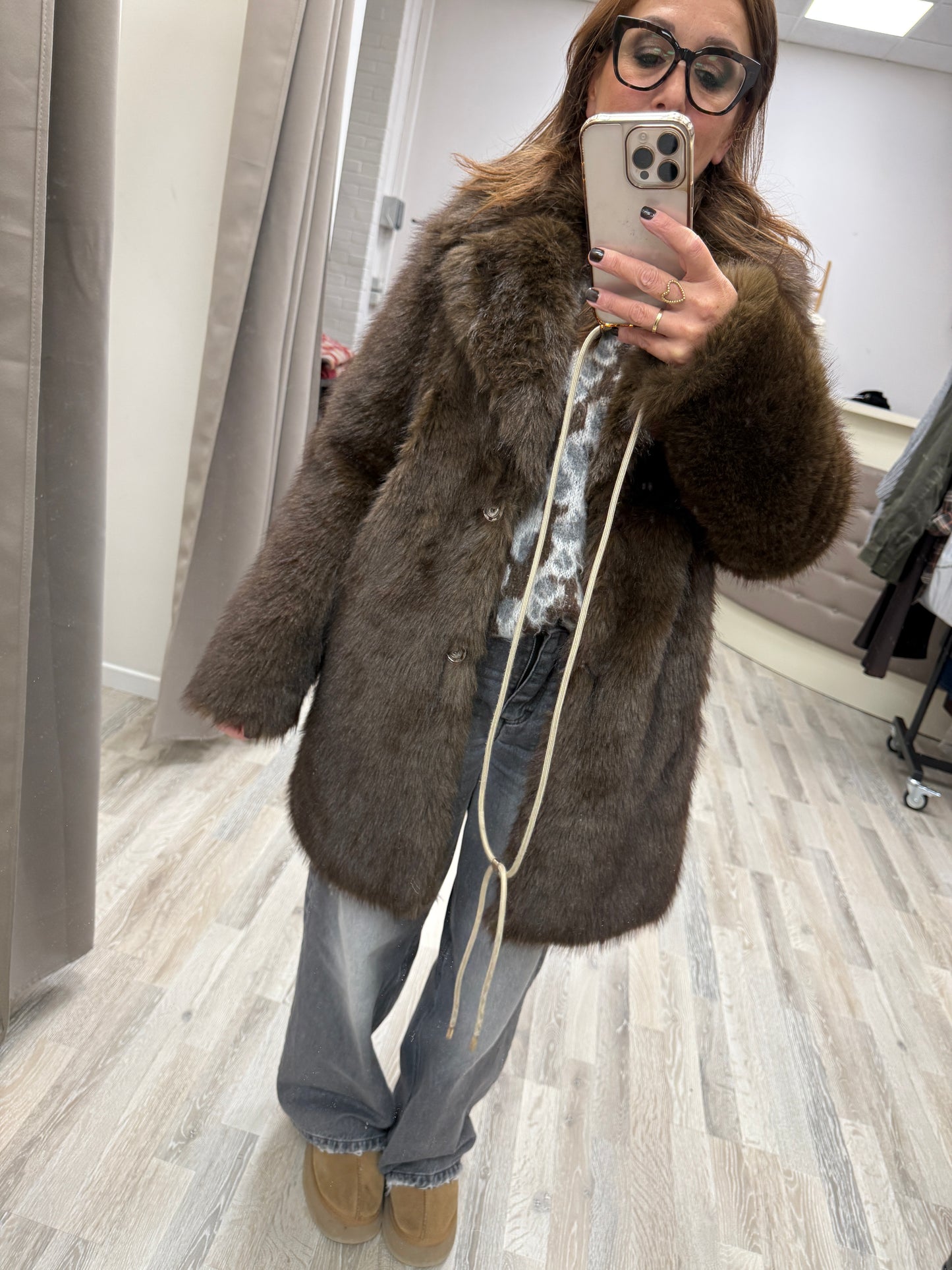 Pelliccia eco moro midi Haveone