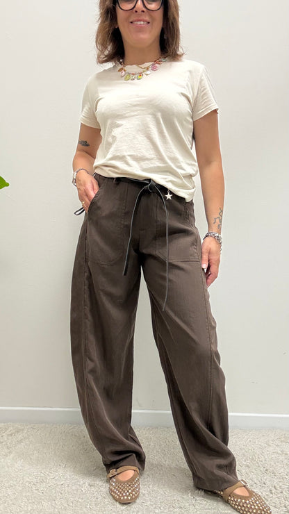 Pantaloni ovetto stellina in cupro Moro Susy Mix