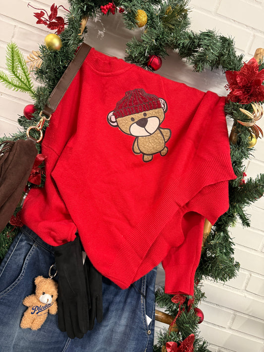 Maglia Natale orsetto Kiki Six