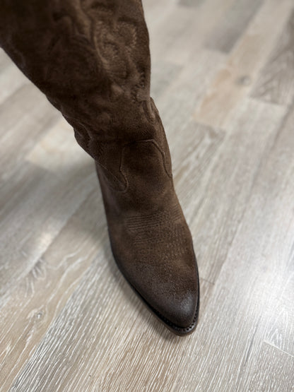 Texano moro in camoscio alto