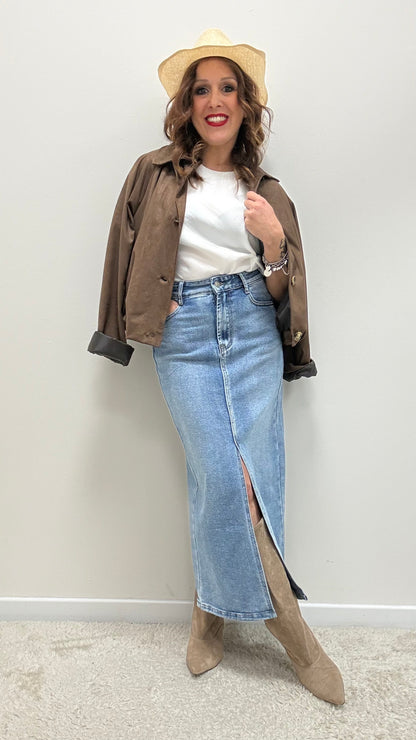 Gonna in jeans con spacco Extasy