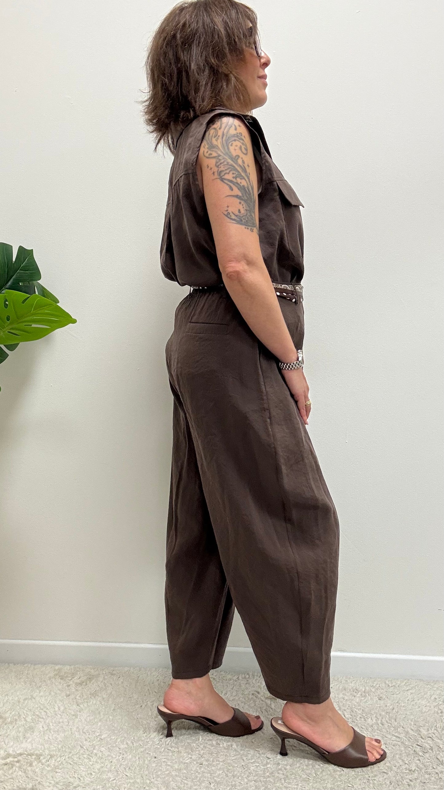 Pantaloni ovetto cupro moro Extasy