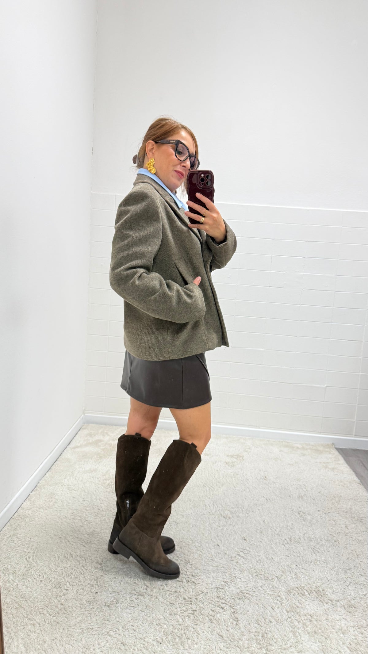Cappotto Caban Taupe Please