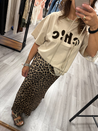 Gonna viscosa animalier Susy Mix