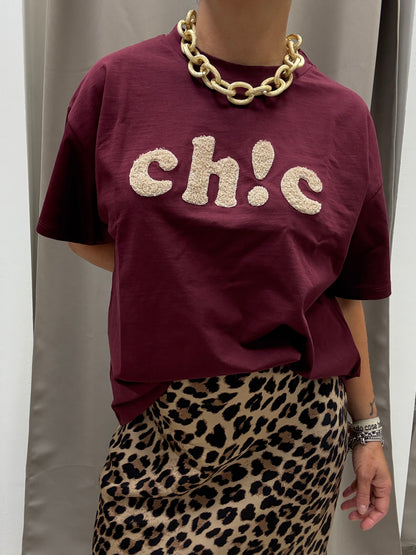 T-shirt Chic Susy Mix Vino