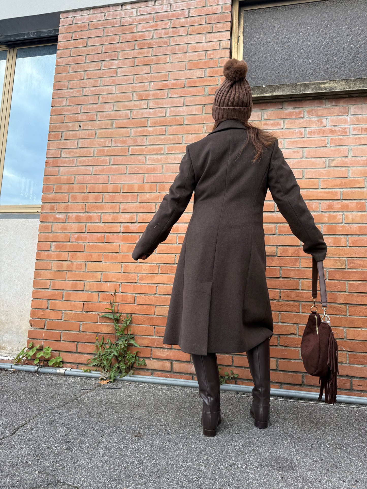 Cappotto Doppio Petto Moro Susy Mix