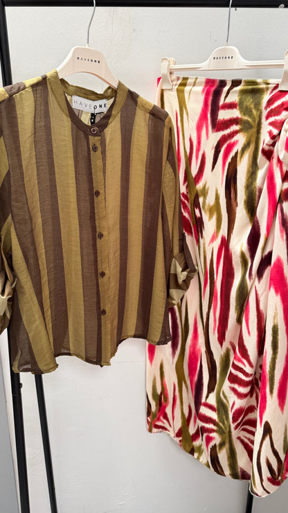 Camicia Riga olio e moro HaveOne Art.CVS-Q422