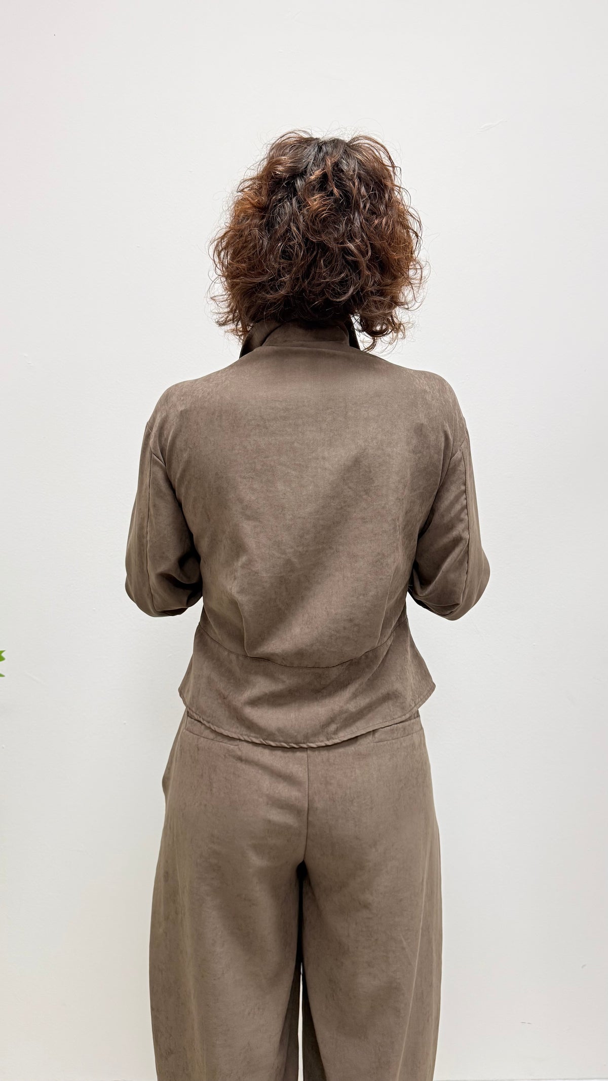 Camicia avvitata effetto scamosciato Extasy