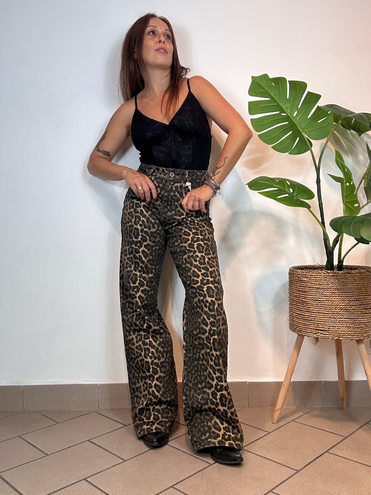 Pantalone Animalier Susy Mix