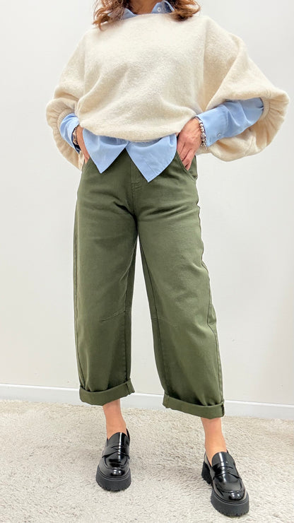 Pantalone Motel Balloon Verde Militare Art.PA5184
