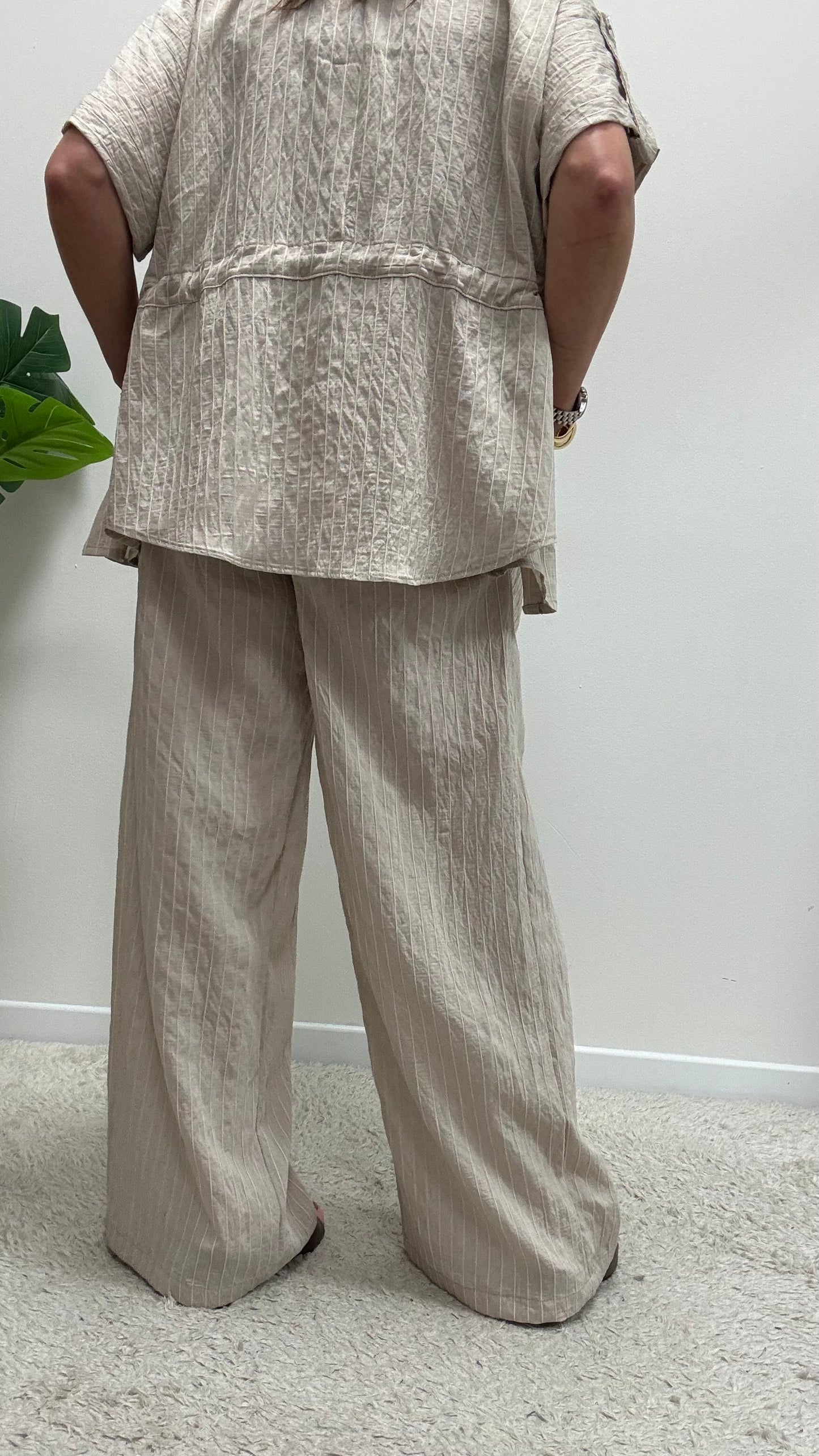 Pantalone Palazzo Beige Extasy